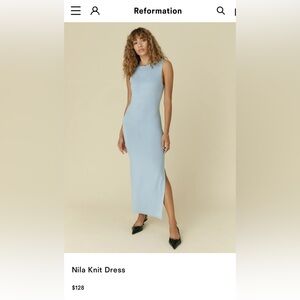 Reformation Nila Knit Dress Black - Size S NWT